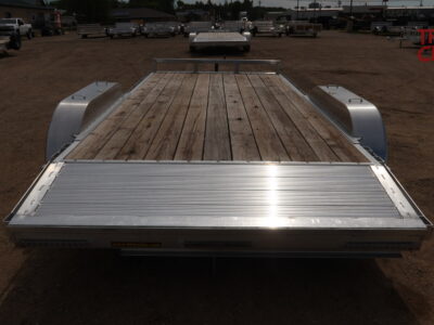 24 H&H H8216HDAD-070 82″X14’+2’=16′ Aluminum car hauler