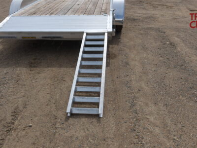 24 H&H H8216HDAD-070 82″X14’+2’=16′ Aluminum car hauler