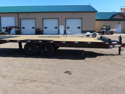 26 H&H H-DOT22-150 8.5’X22′ Deckover Hydraulic Tilt