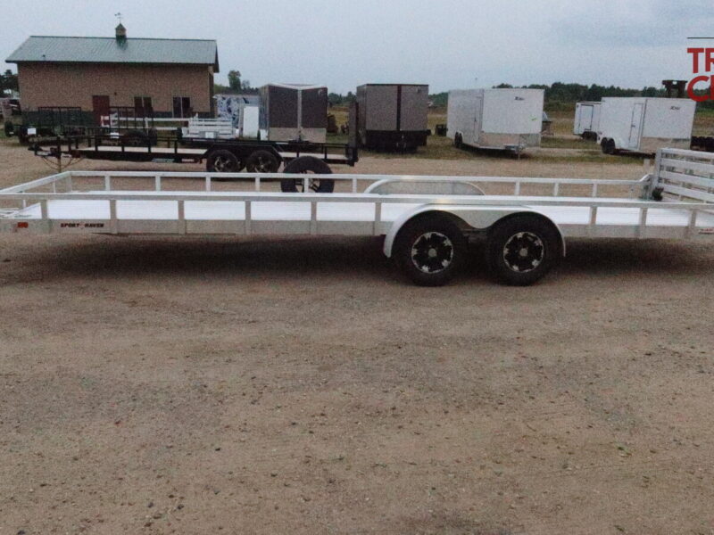 25 SportHaven 83″X24′ All Aluminum utility trailer