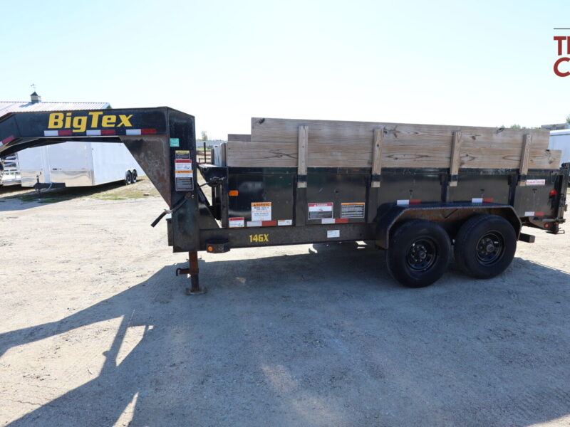 21 Big Tex 14GX-14BK6SIRPD 83″X14′ Gooseneck Dump